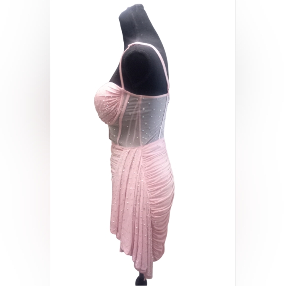 Banjul Rhinestone Pink Dress Women's Size Small - Picture 3 of 6